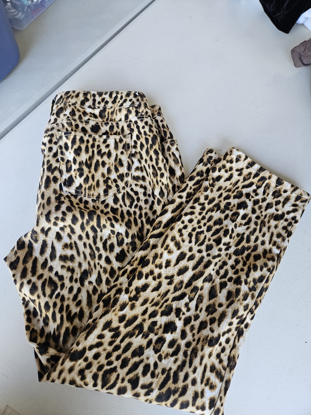 Chicos Leopard Print Jeans - Bold Safari Print